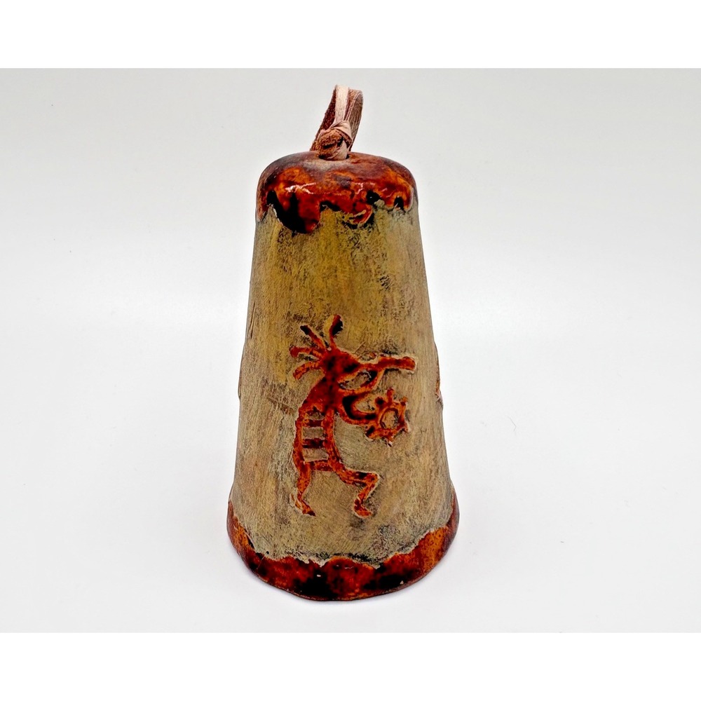 Vintage Native American Kokopelli Terra Cotta‎ Handmade Bell